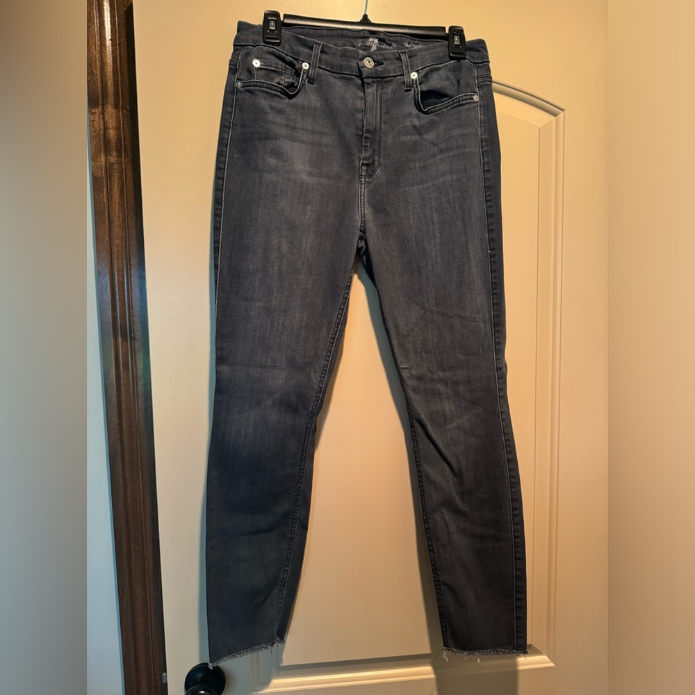 7 for all mankind jeans, grey, size 31